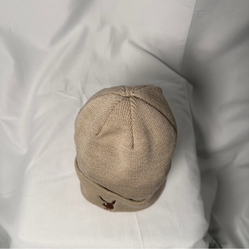 Playboy PacSun Logo Beanie Tan Ribbed Knit Unisex One Size - Picture 5 of 6